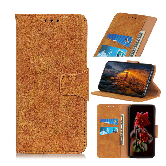 Samsung Galaxy A20e retro split leather case - Brown