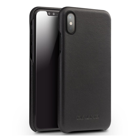QIALINO iPhone X uniikki suojakuori - Musta