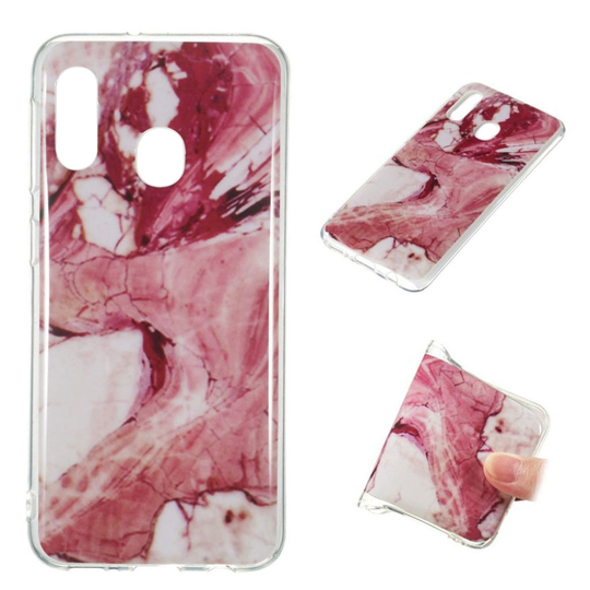 Marble Samsung Galaxy A20e kuoret - Thulian Pinkki marmori