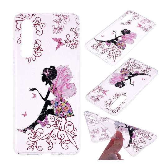 Huawei P30 printtikuosi suojakotelo - Perhonen Tyttö