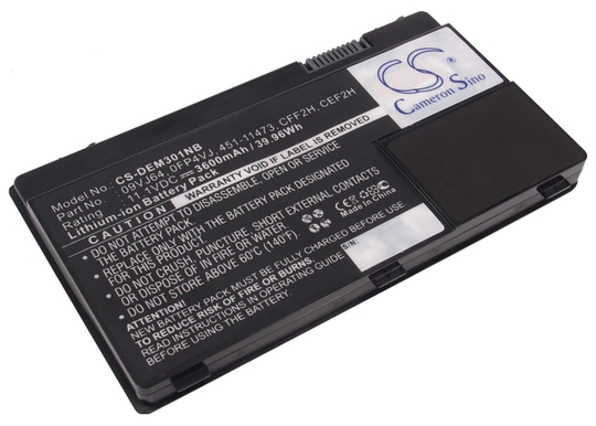 Dell Inspiron 13z Inspiron M301 Inspiron N301 akku 3600mAh / 39.96Wh mAh - Musta