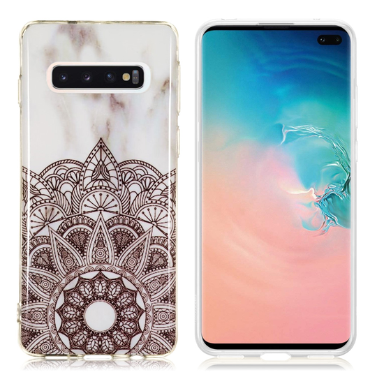 Samsung Galaxy S10 marmori kuosi pehmeä Suojakotelo - Malli D
