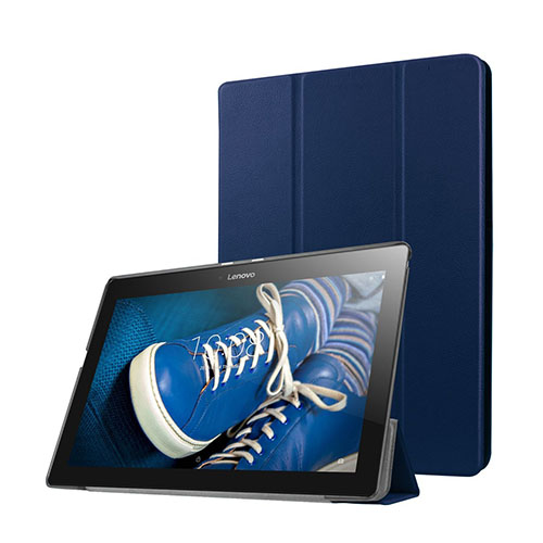 Gaarder Lines Lenovo Tab A10-30 Nahkakotelo Standillä - Tummansininen
