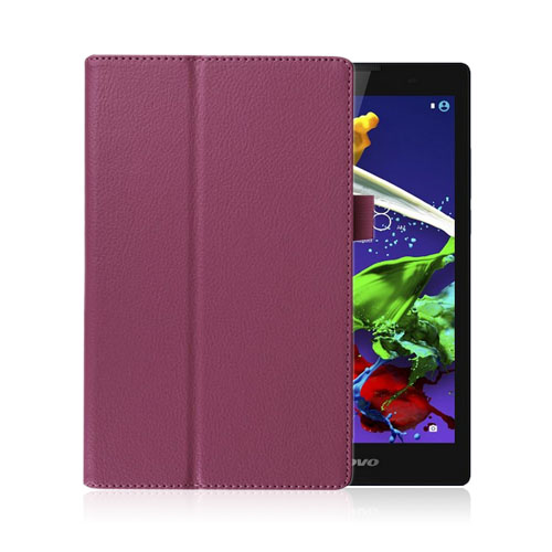 Gaarder Lenovo Ideatab A8-50 A5500 Nahkakotelo Standillä - Violetti