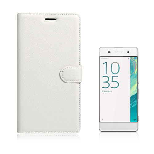 Mankel Sony Xperia XA Ultra PU Nahkakotelo Läpällä - Valkoinen