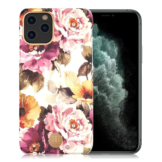 Kingxbar iPhone 11 Pro Max Blossom Swarovski Case - Peony