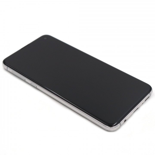 Samsung Galaxy S10e (G970F) Näyttö rungolla (Alkuperäinen) - Valkoinen