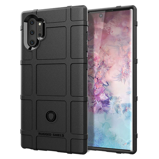 Rugged Shield Samsung Galaxy Note 10 Pro kuoret - Musta