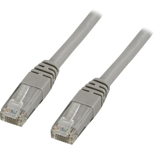 U/UTP Cat6 Laitekaapeli, 2m, 250MHz, Delta-sertifioitu, LSZH, Harmaa