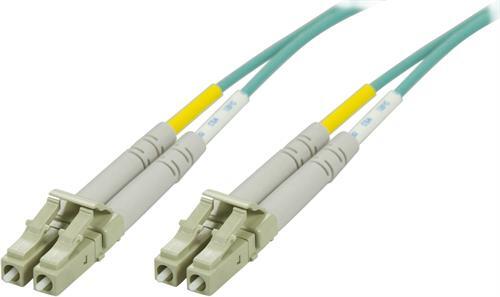 Kuitukaapeli, LC-LC, 50/125, OM3, Halogeeniton Kaapeli, Duplex, Multimode, 100m