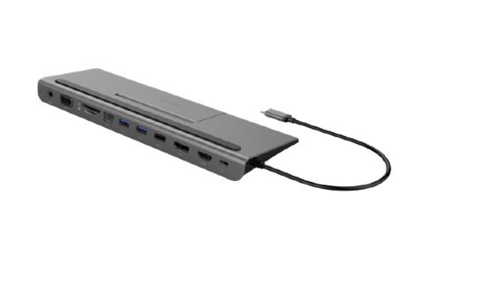 USB-C-telakka, 100 W USB-C PD, USB 3.0, 4K HDMI, Tähtiharmaa