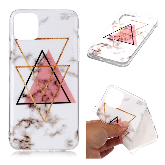 Marble iPhone 11 Pro Max kuoret - Kevyt kolmio marmori