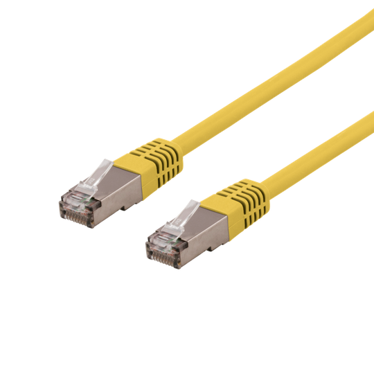 U/FTP Cat6a -laitekaapeli, 3 M, 500 MHz, Delta-sertifioitu, LSZH, Keltainen