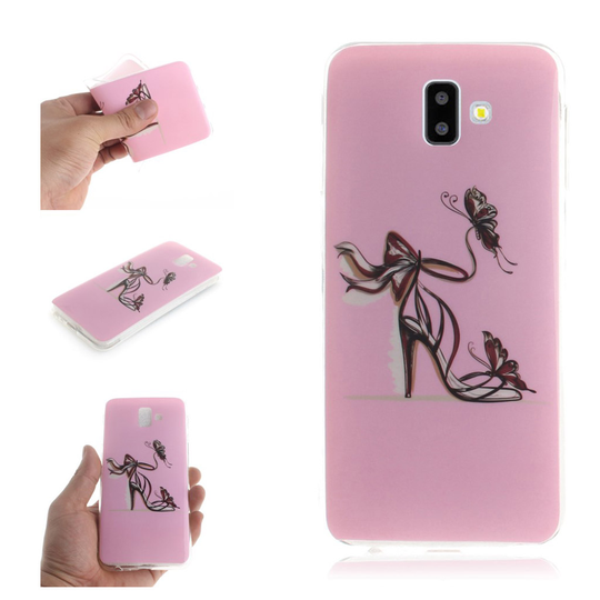 Samsung Galaxy J6 Plus (2018) silikooni muovinen takasuoja kuori kuviolla - Korkokenkä
