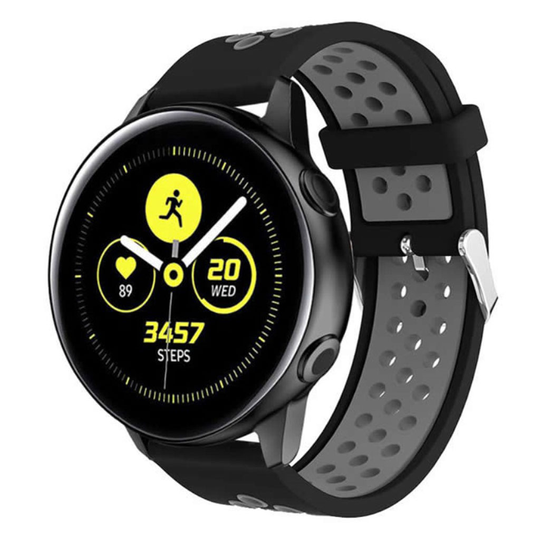 Samsung Galaxy Watch Active two-color durable watch band - Black / Grey