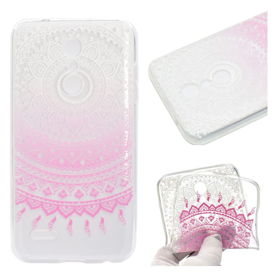 LG K10 (2018) Pehmeä TPU Kuvallinen Takaosan Suoja Kuori - Etninen Kuvio