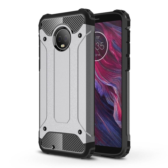 Motorola Moto G6 armor guard hybrid case - Grey