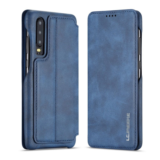 LC.IMEEKE Huawei P30 nahkainen suojakotelo - Sininen