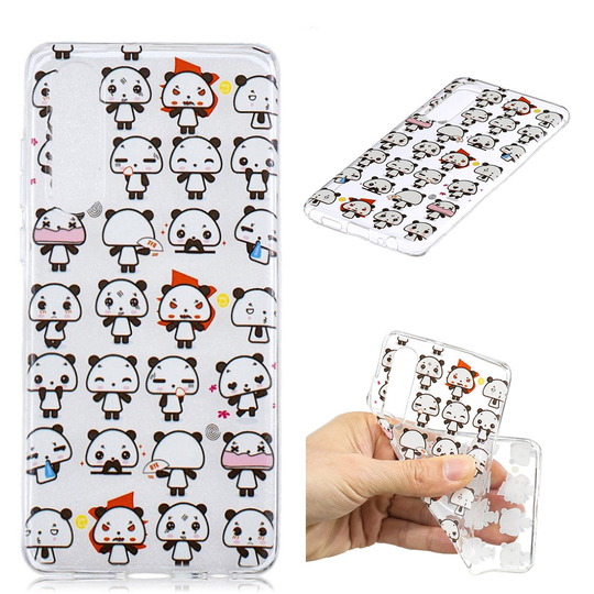 Huawei P30 printtikuosi pehmeä suojakotelo - Erilainen Panda Ilme