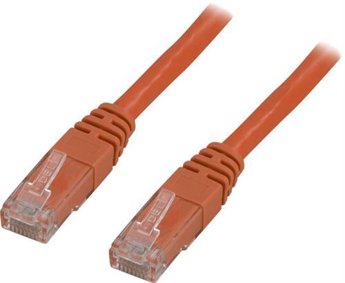 U/UTP Cat6 Laitekaapeli, 0,75m, 250MHz, Delta-sertifioitu, LSZH, Oranssi