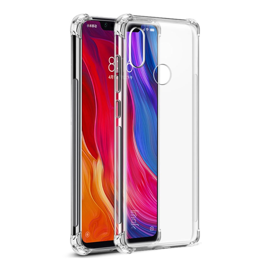 Xiaomi Mi 8 IMAK Ihon Pehmeä Turvatyyny Iskunkestävä Takasuoja Kuori - Transparentti