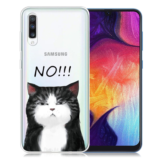 Deco Samsung Galaxy A50 kuoret - Kissa