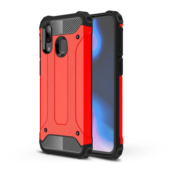 Samsung Galaxy A40 armor guard hybrid case - Red