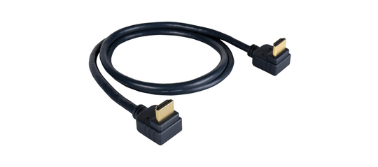 KRAMER C-HM/RA2-3 HT ANGLE (BOTH ENDS) HIGH SPEED HDMI CABLE WITH ETHERNET-3FT 0.9M