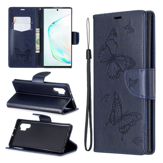Butterfly Samsung Galaxy Note 10 Pro koetlot - Sininen