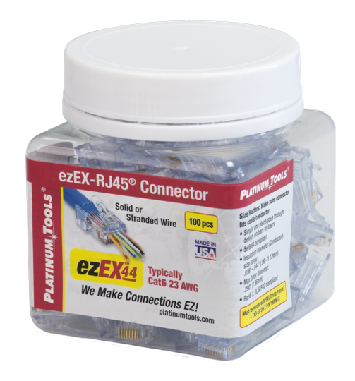 Modular Contact EzEX44 CAT5e/CAT6 100-Pack