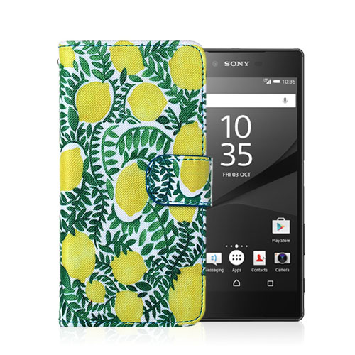 Moberg Sony Xperia Z5 Nahkakotelo - Hedelmäpuu