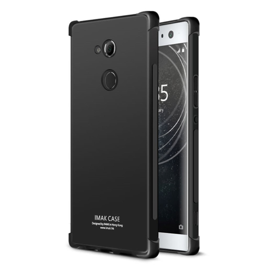 IMAK Sony Xperia XA2 Ultra design suojakuori - Metallin musta