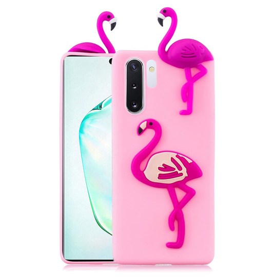 Cute 3D Samsung Galax Note 10 Pro kuoret - Flamingo