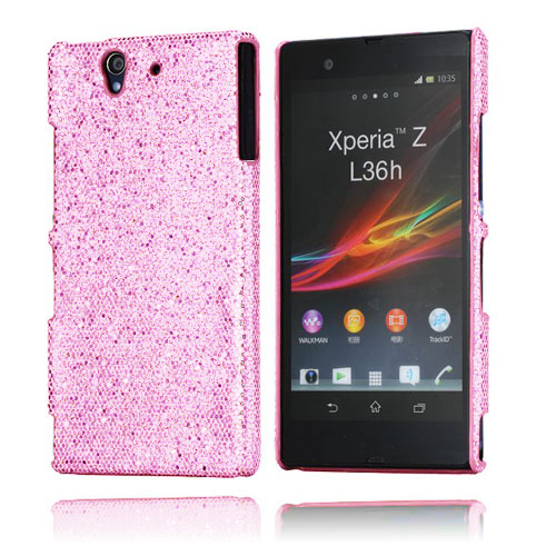 Glitter (Vaaleanpunainen) Sony Xperia Z Suojakuori