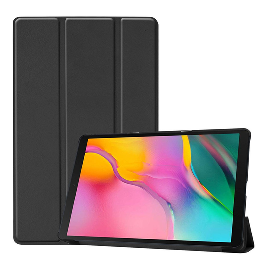 Samsung Galaxy Tab A 10.1 (2019) tri-fold leather case - Black