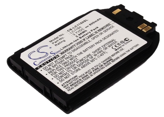 LG C1150 hopea musta akku 800 mAh