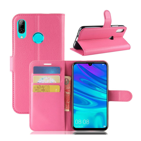 Huawei P30 Lite litsi nahkainen flip suojakotelo - Rose