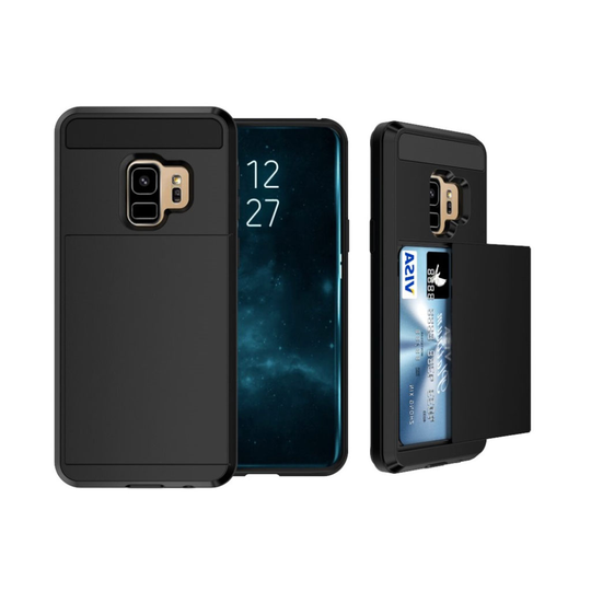 Samsung Galaxy S9 korttipaikallinen suojakuori - Musta