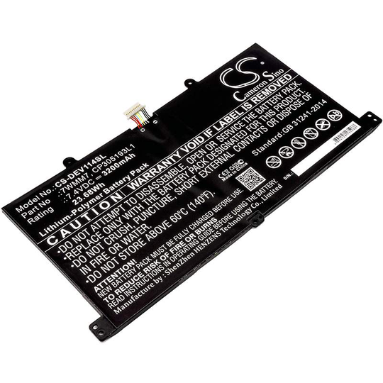 DELL CFC6C D1R74 Venue 11 Pro Keyboard Dock akku 3200mAh