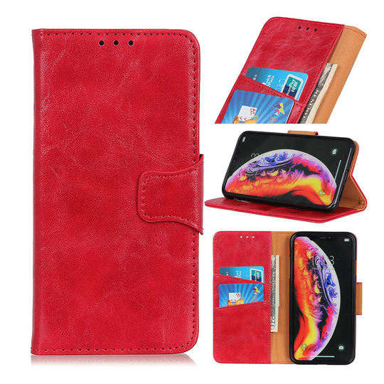 Crazy Horse Samsung Galaxy A40 leather case - Red