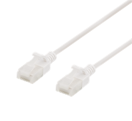 U/UTP Cat6a -laitekaapeli, Ohut, Läpimitta 3,5 Mm, 1 M, 500 MHz, LSZH, Valkoinen