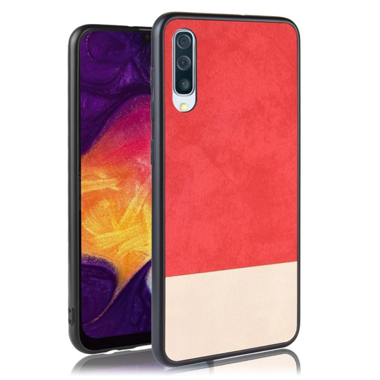 Samsung Galaxy A50 bi-color hybrid case - Red