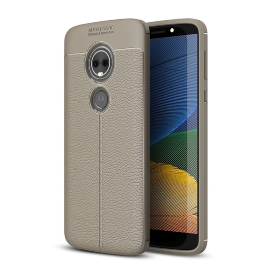 Motorola Moto E5 Plus Liitsihedelmän Jyvä TPU Takaosa Kuori - Harmaa