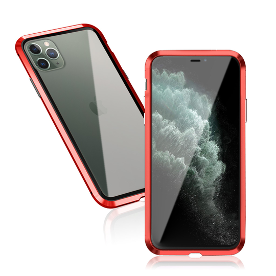 Luphie Sword iPhone 11 Pro Max Alu-Bumper + Glass - Red