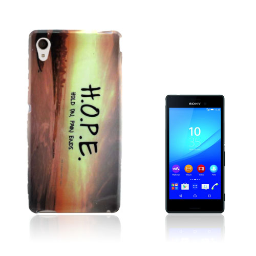 Westergaard Sony Xperia M4 Aqua Kuori - Sitaatti Toivo Pitää Kiinni - Kipu Lopettaa
