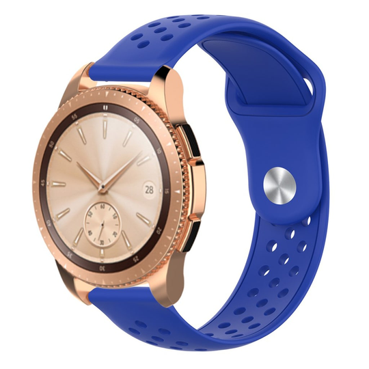 20mm Samsung Galaxy Watch (42mm) silicone watch band - Dark Blue