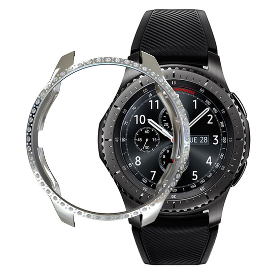 Samsung Galaxy Watch (42mm) rhinestone décor frame - Silver