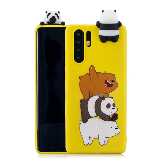 Huawei P30 Pro 3D pattern case - Panda and Bear