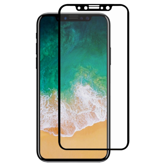 iPhone X HAT PRINCE Kokopeittävä Arc Edge Karkaistu Lasi Näytön Suojakalvo - Transparentti 0.26mm