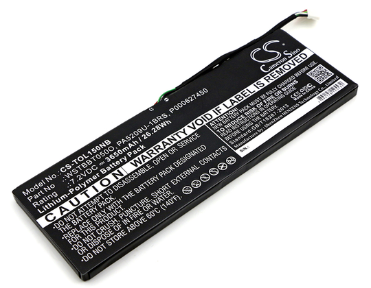 Toshiba Satellite L10T akku 3650 mAh - Musta